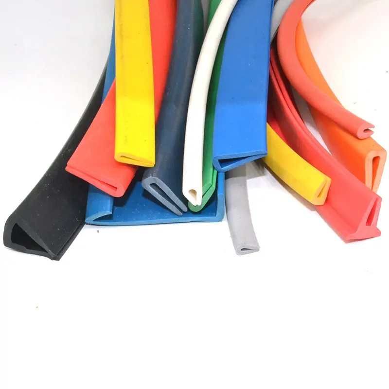 Kundenspezifischer bunter U-Kanal-Extrusionsstreifen aus Gummi